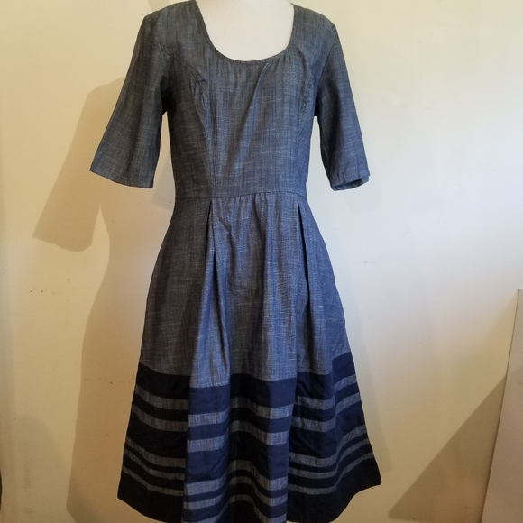 Eshakti chambray dress sz 4 - Picture 2 of 12